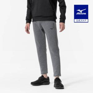 ミズノ公式 ストレッチスウェットスリムパンツ メンズ グレー杢｜mizuno-shop