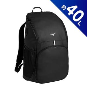 ミズノ公式 チームバックパック 40L ブラック×シルバー ユニセックス