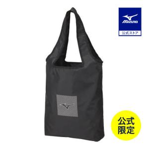 ミズノ公式 ポケッタブルエコバッグ ブラック