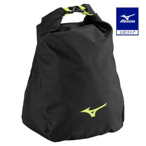 ミズノ公式 ロールトップシューズケース ブラック×ライム｜mizuno-shop