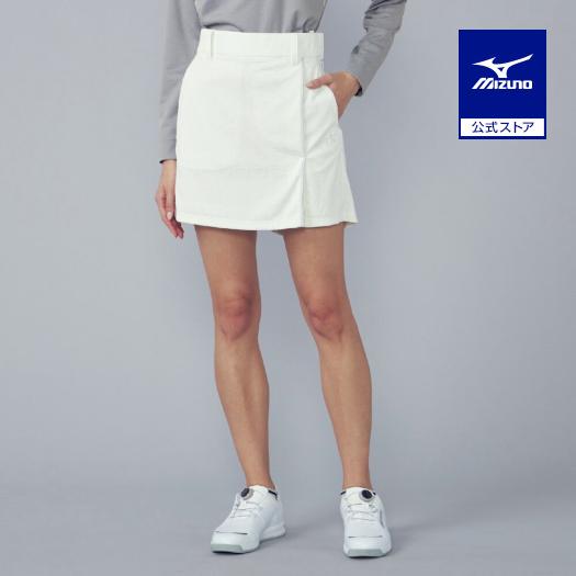 ミズノ公式 ゴルフウェア MGFコレクション モノグラムジャガードラップショートパンツ ホワイト レ...