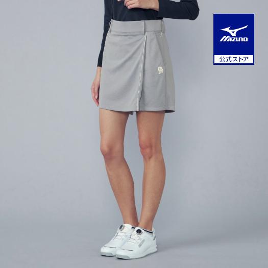 ミズノ公式 ゴルフウェア MGFコレクション モノグラムジャガードラップショートパンツ グレー レデ...
