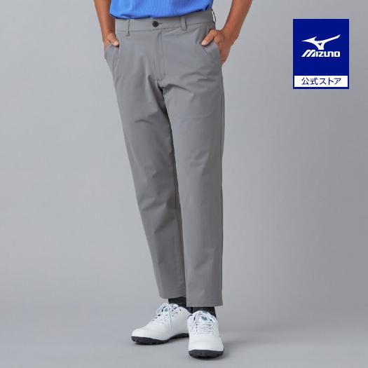 ミズノ公式 ゴルフウェア 驚2ストレッチロングパンツ九分丈 驚着極伸/秒で戻るパンツ チャコールグレ...