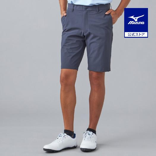 ミズノ公式 ゴルフウェア 驚2ストレッチハーフパンツ ディープネイビー メンズ