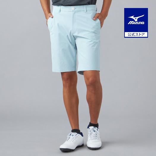ミズノ公式 ゴルフウェア 驚2ストレッチハーフパンツ ウィンターブルー メンズ