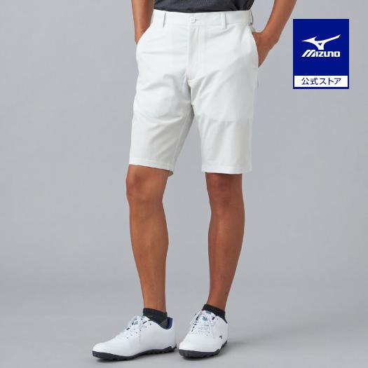 ミズノ公式 ゴルフウェア ネクスライトストレッチムーブハーフパンツ ライトグレー メンズ