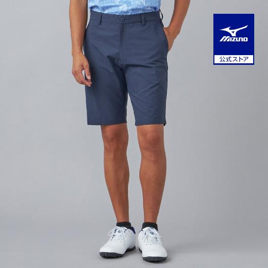 ミズノ公式 ゴルフウェア ネクスライトストレッチムーブハーフパンツ ディープネイビー メンズ