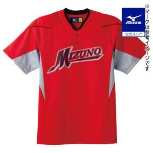 MIZUNO（ミズノ） ミズノ公式 イージーシャツ ネイビー×レッド