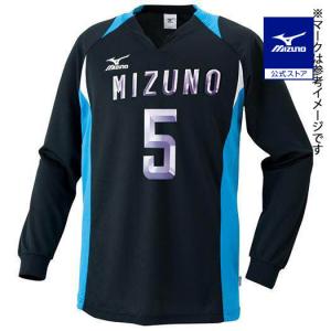ミズノ公式 ゲームシャツ バレーボール ブラック×ターコイズ｜mizuno-shop