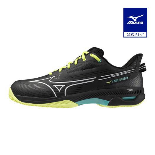 ミズノ公式 クレー/砂入り人工芝コート ウエーブエクシード5 SW OC ユニセックス ブラック×ホ...