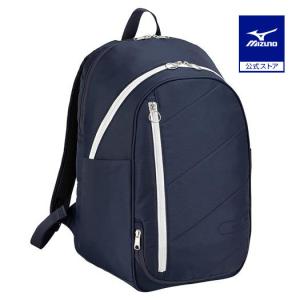 ミズノ公式 バックパック 25L 1本入れ STYL01b ネイビー×ホワイト｜mizuno-shop