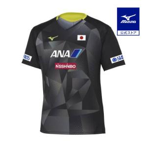 ミズノ公式 レプリカシャツ 2023年卓球全日本代表モデル ユニセックス ブラック｜mizuno-shop