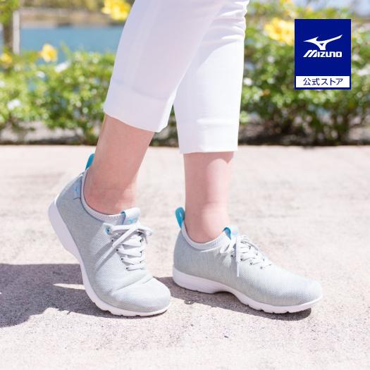 ミズノ公式 FS800 ウォーキング レディース ライトグレー