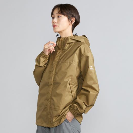 ベルグテックアクアブロックレインジャケット 防水 撥水 ドローコード 収納袋付き ウエア 雨対策 梅...