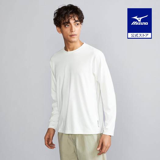 ミズノ公式 リサイクルポリエステルグラフィックロングスリーブTシャツ マシュマロホワイト メンズ ク...