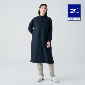 ミズノ公式  発熱素材 ブレスサーモ サーマルメッシュワンピースコート(洗濯機洗い可) レディース ブラック｜mizuno-shop