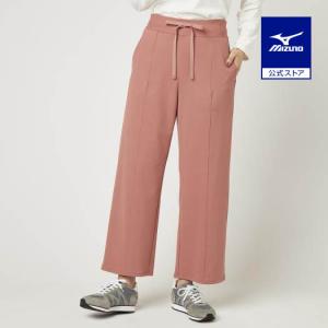 ミズノ公式 スムースタッチワイドパンツ レディース ロゼットピンク｜mizuno-shop