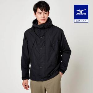 ミズノ公式 ウォーターリパレントマウンテンジャケット メンズ ブラック｜mizuno-shop