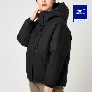 ミズノ公式 発熱素材 GORE-TEX INFINIUM ダウンジャケット レディース ブラック 梅雨 雨対策 レイングッズ