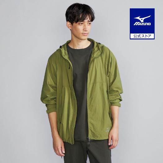 ミズノ公式 ウォーターリパレント ライトマウンテンパーカー カーキ メンズ 雨対策 クリアランス