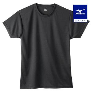 ミズノ公式 クルーネック半袖インナーシャツ メンズ ブラック｜ミズノ公式オンライン Yahoo!店