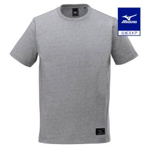 ミズノ公式 撥水Tシャツ 半袖 メンズ グレー杢｜mizuno-shop