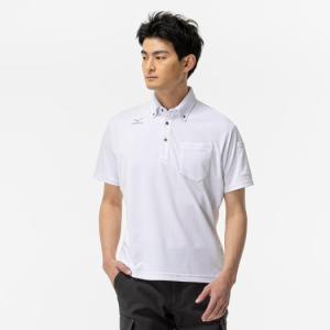 MIZUNO（ミズノ） ナビドライ ワークボタンダウンポロシャツ（半袖