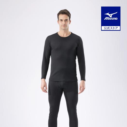 ミズノ公式 発熱素材 ブレスサーモアンダーウエア 中厚 for Active クルーネック長袖シャツ...