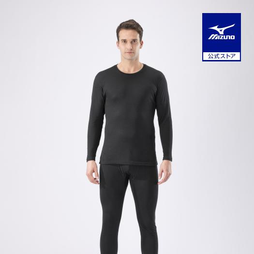 ミズノ公式 発熱素材 ブレスサーモアンダーウエア 厚手 for Active クルーネック長袖シャツ...