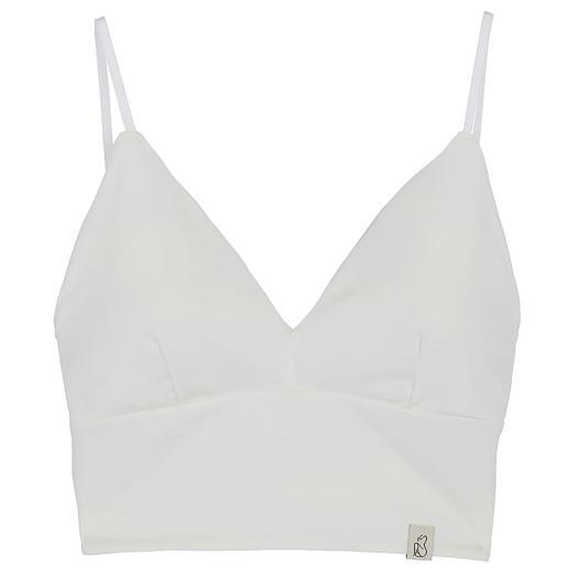 ミズノ公式 Ameri/接触冷感 クロップドキャミソールトップス カップ付き ホワイト レディース