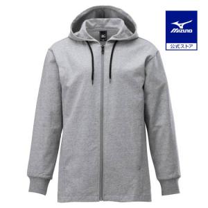 ミズノ公式 撥水フーデットパーカー レディース グレー杢｜mizuno-shop