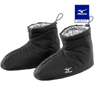 ミズノ公式 MIZUNOプリント中綿ルームブーツ メンズ ブラック