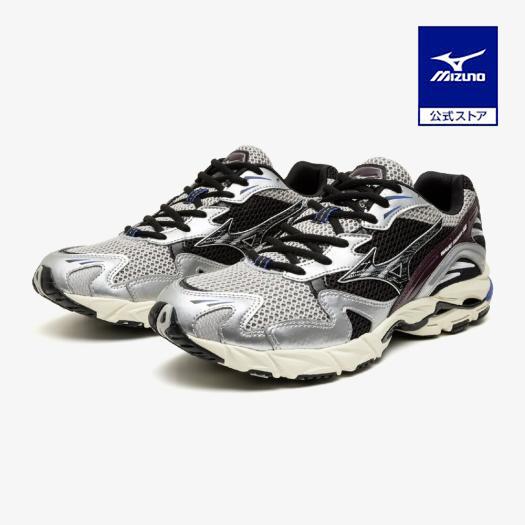 ミズノ公式 WAVE RIDER 10 グレーxブラックxシルバー ユニセックス