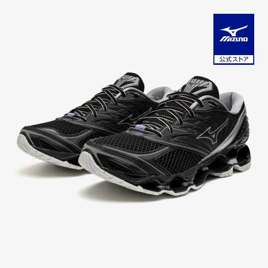 ミズノ公式 WAVE PROPHECY LS ユニセックス ブラック×ブラック×シルバー クリアラン...