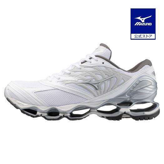 ミズノ公式 WAVE PROPHECY LS ホワイト×シルバー ユニセックス