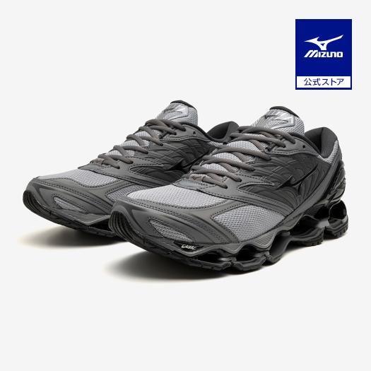 ミズノ公式 WAVE PROPHECY LS ライトグレー×ダークグレー×グレー ユニセックス