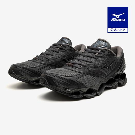 ミズノ公式 WAVE PROPHECY LS グレー×ブラック×ダークグレー ユニセックス