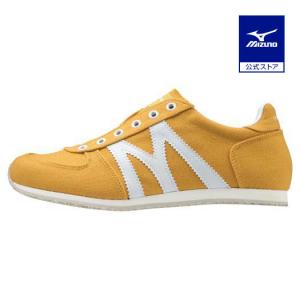 ミズノ公式 MIZUNO MR1 SLIP ON ユニセックス イエロー×ホワイト スニーカー クリアランス