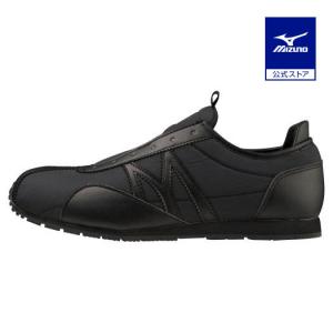 ミズノ公式 MLC-00 SLIP-ON WP ユニセックス ブラック スニーカー スリッポン 黒 靴 くつ 防水 ミズノ 梅雨 雨対策 レイングッズ クリアランス