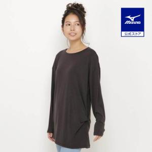 ミズノ公式  Rikako Ikee Collection ロングスリーブTシャツ レディース チャコール｜mizuno-shop