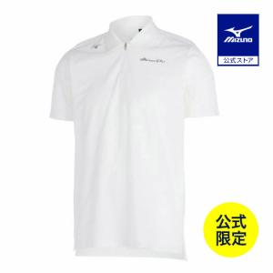 MIZUNO（ミズノ） 公式 ポロシャツ 半袖 ホワイト シンプル 普段着