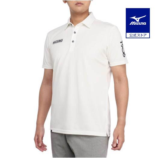 ミズノ公式 ゴルフウェア アイスタッチ半袖共衿シャツ メンズ マシュマロホワイト 猛暑対策 暑さ対策...