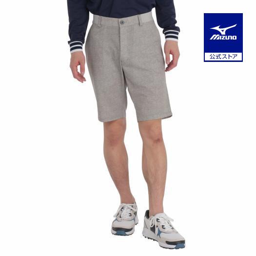 ミズノ公式 ゴルフウェア ネクスライトストレッチヒーローハーフパンツ メンズ グレー杢 クリアランス