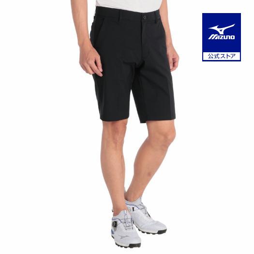 ミズノ公式 ゴルフウェア ストレッチチノムーブハーフパンツ ブラック メンズ