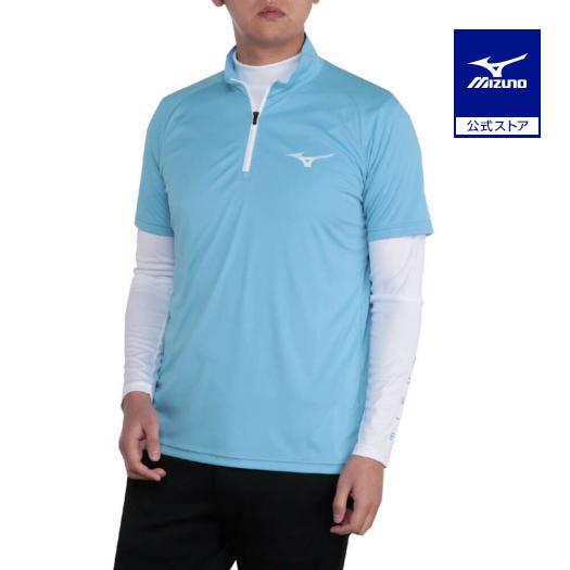 ミズノ公式 ゴルフウェア レイヤードセット 半袖ハーフジップシャツ/長袖モックネックシャツ メンズ ...