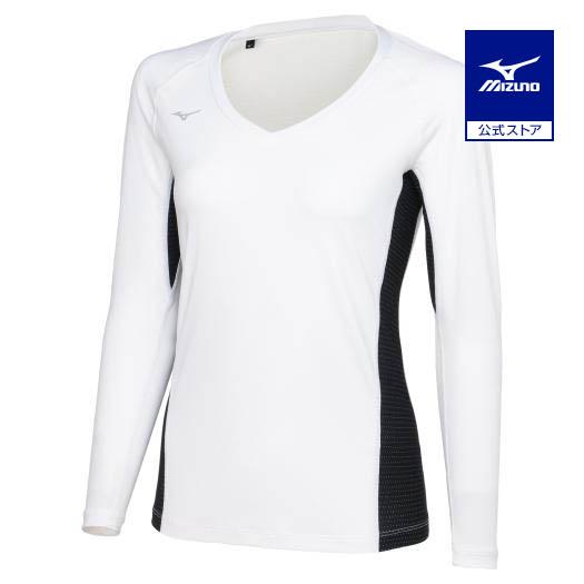 ミズノ公式 ゴルフウェア ソーラーカットスーパークール　W レディース ホワイト×ネイビー クリアラ...