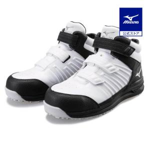 ミズノ 安全靴 ＡＬＭＩＧＨＴＹ ＳＳ２ ２１Ｈ ホワイト×ブラック