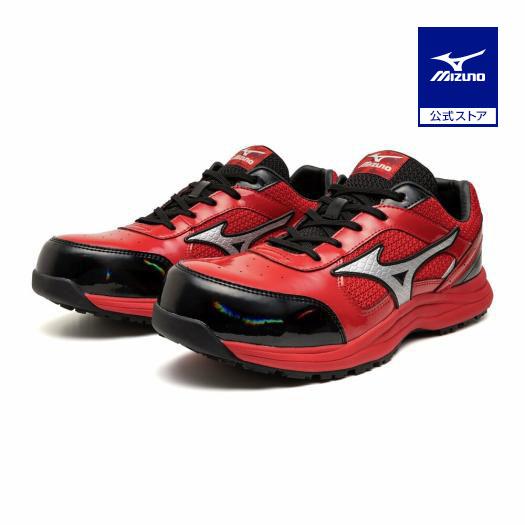 ミズノ公式 オールマイティ Rebuild 紐/ローカット/ワーキング レッドxシルバーxブラック ...