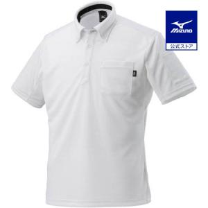 MIZUNO（ミズノ） ミズノ公式 ワークボタンダウンポロシャツ 半袖 ユニ