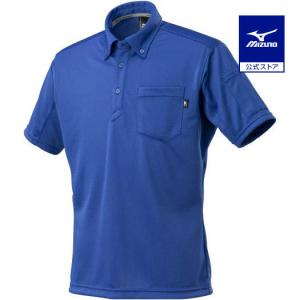 MIZUNO（ミズノ） ミズノ公式 ワークボタンダウンポロシャツ 半袖 ユニ